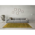 thumbnail image 3 of Ahgly Company Indoor Square Oriental Orange Industrial Area Rugs, 5' Square, 3 of 4