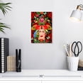 thumbnail image 3 of Elephant Stock Frida A Love Story Wall Art - Vertical Canvas Wall Art - Living Room Wall Decor - People Canvas - Red And Green Decor By Hue And Mi And Sangita - 8" x 12", 3 of 8