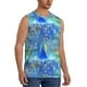 thumbnail image 2 of Fotbe Peacock Men's Camiseta sin Mangas Estampada para Hombres, Playera Casual para Gimnasio, Entrenamiento, Playa-Small, 2 of 7