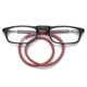 thumbnail image 3 of Gafas de lectura Tr de alta calidad con absorción magnética, cuello colgante, gafas para lectores Funky (ampliación 2,5: Rojo ), 3 of 5