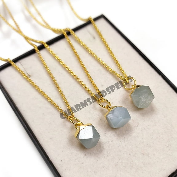 Natural Gray Moonstone Pendant, Moonstone Electroplated Jewelry, Making, Moonstone Gifts