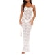 thumbnail image 1 of Vestidoo Formal Vestido de tubo de encaje para mujer, vestido largo ajustado con recortes, ropa de fiesta y club Kuymtek Blanco T M para Mujer, 1 of 8