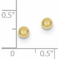 thumbnail image 4 of 10K Yellow Gold Polished 4mm Ball Post Earrings (4 X 4) Made In United States 10x4mmg, 4 of 5
