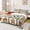 Green Brown White, variant on Manfei Merry Christmas Bed Sheets 4pcs, Cute Gingerbread Snowflake King Sheets, Happy New Year Sheet Set for Boys Girls, Breathable Home Decor