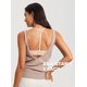 thumbnail image 4 of Bra DOBREVA para mujer, cierre frontal de malla, espalda cruzada 36A, beige, 4 of 5