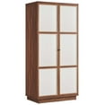 thumbnail image 2 of Capri 70" Tall Wood Grain Storage Cabinet in Walnut, 2 of 10
