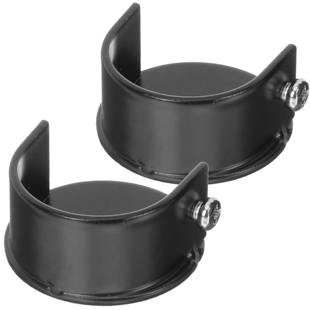 2 piezas de la varilla de armario del armario del armario del polo de la barra de la barra del soporte del soporte del soporte del cortina del soporte del cortina del soporte
