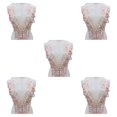thumbnail image 1 of maskred Sturdy And Durable Lace Applique With 3D Beads And Rhinestones With Materials Are Sturdy And Durable Multiple Colors Champagne pink A 5Set, 1 of 6