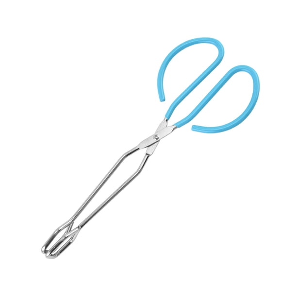 Tijeras de cocina con pinzas y mango cómodo, tijeras de acero inoxidable resistentes para cocinar (azules)