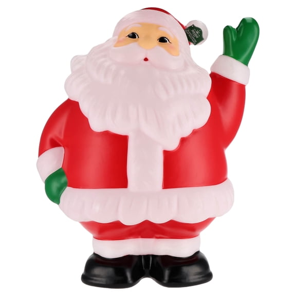 Lighted Blow Mold Santa Indoor/Outdoor Christmas Decoration, Multicolor, 26", by Holiday Time
