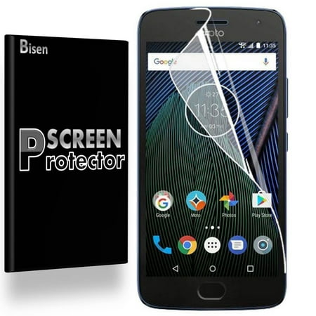 Motorola Moto Z Play Droid [4-Pack BISEN] Ultra Clear Screen Protector, Anti-Scratch,