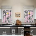 thumbnail image 4 of Sailboats and Palm Trees Kitchen Window Curtains Set, 27.5x36in Polyester Tropical Valance and Tiers, Coastal Summer Window Treatments, 4 of 6