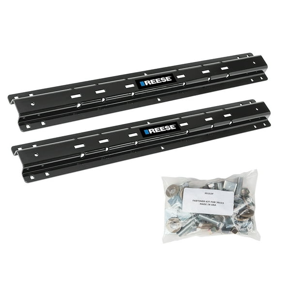 Reese Fifth Wheel Trailer Hitch Mount Kit 30153 Outboard; Rail Kit; Drilling Required; Requires Fifth Wheel Trailer Hitch Mount Kit/Bracket