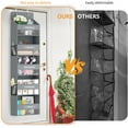 thumbnail image 5 of Over The Door Hanging Organizer Storage with 5 Large Pockets,Wall Mount Clear Windows and 2 Widened Metal Hooks for Pantry,Nursery,Diapers,Bathroom,Kitchen,Closet,Dorm, 5 of 16