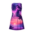 thumbnail image 5 of QUNYINEY Hawaiian Dresses for Women Casual Sleeveless A-Line Dress with Pockets V Neck Beach Mini Sundress, 5 of 5