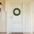 thumbnail image 4 of Pure Garden 50-150 19.5-Inch Artificial Boxwood Wreath for Front Door Home Decor, 19.5 Inches, Green, 4 of 5