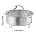 thumbnail image 2 of Food Grade Stainless Steel Steamer with Carrying Handle, Three Leg Stand for Eggs, Vegetables and Fruits, 2 of 3