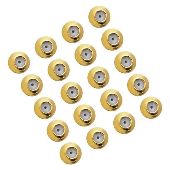 lixuesong Pack of 20 Earring Backs Locking Replacements Locking Earring Backs Earring Plugs Secure Locking Backing for Studs