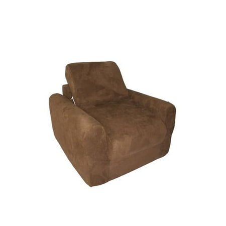 Microsuede Club Chair - Chair Sleeper Brown Micro Suede