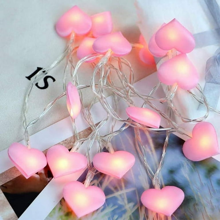 Battery operated sale valentine lights