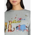 thumbnail image 4 of Winnie the Pooh Women's Graphic Sweatshirt with Long Sleeves, Sizes XXS-XXL, 4 of 5