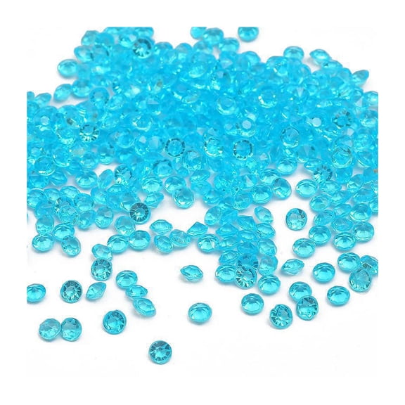 OIUR 1000Pcs Acrylic Rhinestones Colorful Resin Faux Crystal Gems DIY Crafts Vase Fillers Weddings Home Table Decor