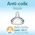thumbnail image 3 of Dr. Brown's Natural Flow Anti-Colic Options+ Biberon à Col Grand, 2x11oz Biberons, 3 of 5