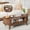 Walnut, variant on Coffee Table with 2 Hidden Compartment, Wooden Coffee Table with Open Shelf, Center Table for Living Room, Walnut Color