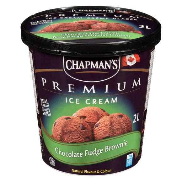 Chapman's Premium Chocolate Fudge Brownie Ice Cream, 2L