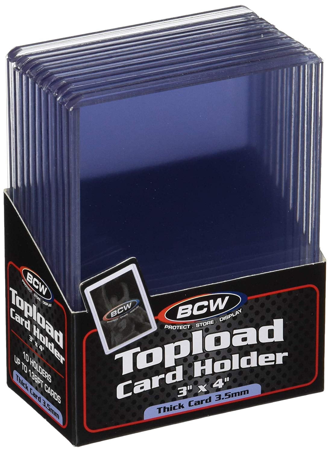 NEW 100 PK BCW 3X5 Top Load Holders Photo Print Index Card Toploaders 