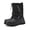 Black, variant on EQW Kids Waterproof Snow Winter Boots for Boys Girls Toddler Little Big Kid, Drawstring Non‑Slip Rubber Sole