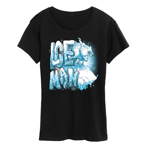 X-Men - Iceman Name - Women's Short Sleeve Graphic T-Shirt