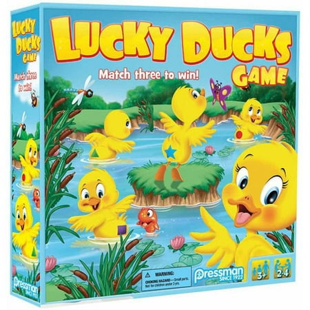 Pressman Toy Lucky Ducks Game for Kids Ages 3 and (Best Learning Games For 5 Year Olds)