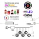 thumbnail image 2 of Cortina Serie Luz Aros Led Multicolor Figuras Navideñas 3mts, 2 of 3