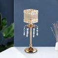 thumbnail image 4 of Portavelas de cristal, candelabro de , candelabro de centro de mesa para boda, sala de estar, inauguración de la casa, chimenea, decoración 36 cm alto, 4 of 8