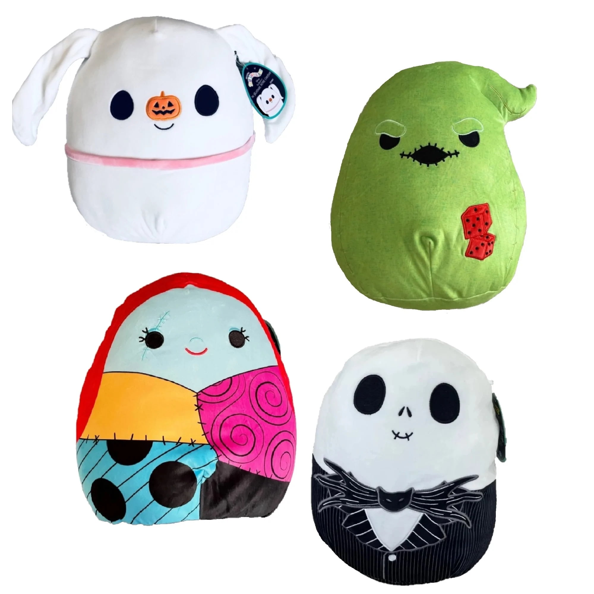 Squishmallows 5 Inch Nightmare Before Christmas Set of 4 Jack, Sally