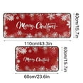 thumbnail image 3 of Christmas Kitchen Mats, Non-Slip Floor Rugs, Absorbent L-Shaped Kitchen Mat Set for Holiday Decor, Polyester Fiber Material, Machine Washable, Cushioned Anti-Fatigue, Durable and Easy to Clean, 3 of 6