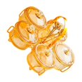 thumbnail image 4 of serony Appetizer Tray Ornament Multifunctional Serving Tray clear for Cookies Party Cakes amber 16x24cm, 4 of 6