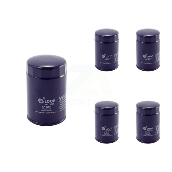 LOOP Engine Oil Filter (5 Pack) for Car Chevrolet GMC K1500 C1500 Sierra 1500 Silverado K2500 S10 Blazer Jimmy Sonoma K3500 C2500 Pontiac Camaro Safari Astro Tahoe G30 G20 Yukon Suburban El KLO-100083