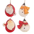thumbnail image 2 of Wosthever Lindo muñeco de nieve Santa Claus colorido exquisito colgante colgante decoración de Navidad llavero colgantes con cordón decoración de Kits de decoración para fiestas tipo 3 Wosthever HA070538-03, 2 of 6