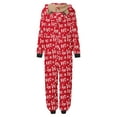 thumbnail image 3 of Aunavey Matching Family Christmas Onesies Pajamas Sets Elk Antler Hooded Romper PJ's Zipper Jumpsuit, 3 of 4