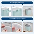 thumbnail image 4 of 2.4 Gallon Kitchen Hanging Small Trash Can with Stainless Steel Lid, Odor-Free Compost Bin, Space-Saving Garbage Can for Cabinet, Under Sink, RV, Bathroom, Green, 4 of 7