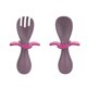 thumbnail image 2 of Juego De Cuchara Y Tenedor Para Bebé, Masticables De Silicona Sin Bpa, Juego De Cuchara Corta Fácil Para Bebé, Utensilios De Entrenamiento De Autoalimentación Para Niños Yuarrent BA000664-02, 2 of 7