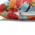 thumbnail image 4 of Tangerine Pet Bed, Abstract Pattern with Sliced and Whole Citrus Fruit with Butterflies, Chew Resistant Pad for Dogs and Cats Cushion with Removable Cover, 24" x 39", Multicolor, by Ambesonne, 4 of 4