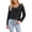 Black, variant on Fnooota Long Sleeve Tops for Women, Basic Solid Color Pullover Casual Womens Undershirts Black Size S-2XL