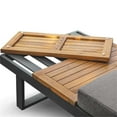thumbnail image 5 of Greemotion San Jose Modular Teak Solid Wood Sectional Sofa in Gunmetal/Natural, 5 of 11