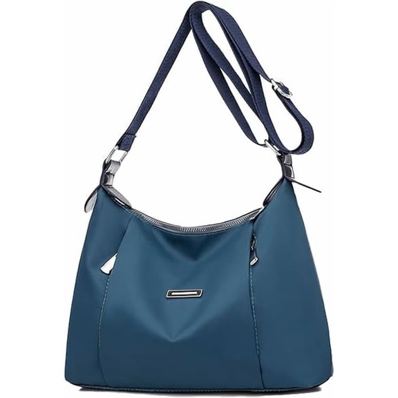 KXF Shoulder Bag for Women - Lightweight Oxford Multi-Pocket Crossboby Purse Bags Zipper Handbag with Adjustable Strap