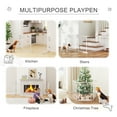 thumbnail image 4 of PawHut Dog Playpen Indoor for Small Medium Dogs with Door, White, 4 of 10