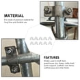 thumbnail image 2 of Weiweiguan 10Pcs Cross Tube Buckles Galvanized Steel Pipe Clips Practical Pipe U-Type Clips, 2 of 7
