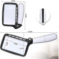 thumbnail image 2 of Rectangular Reading Magnifier with 5 LED Lights, Foldable, White, 2 of 4